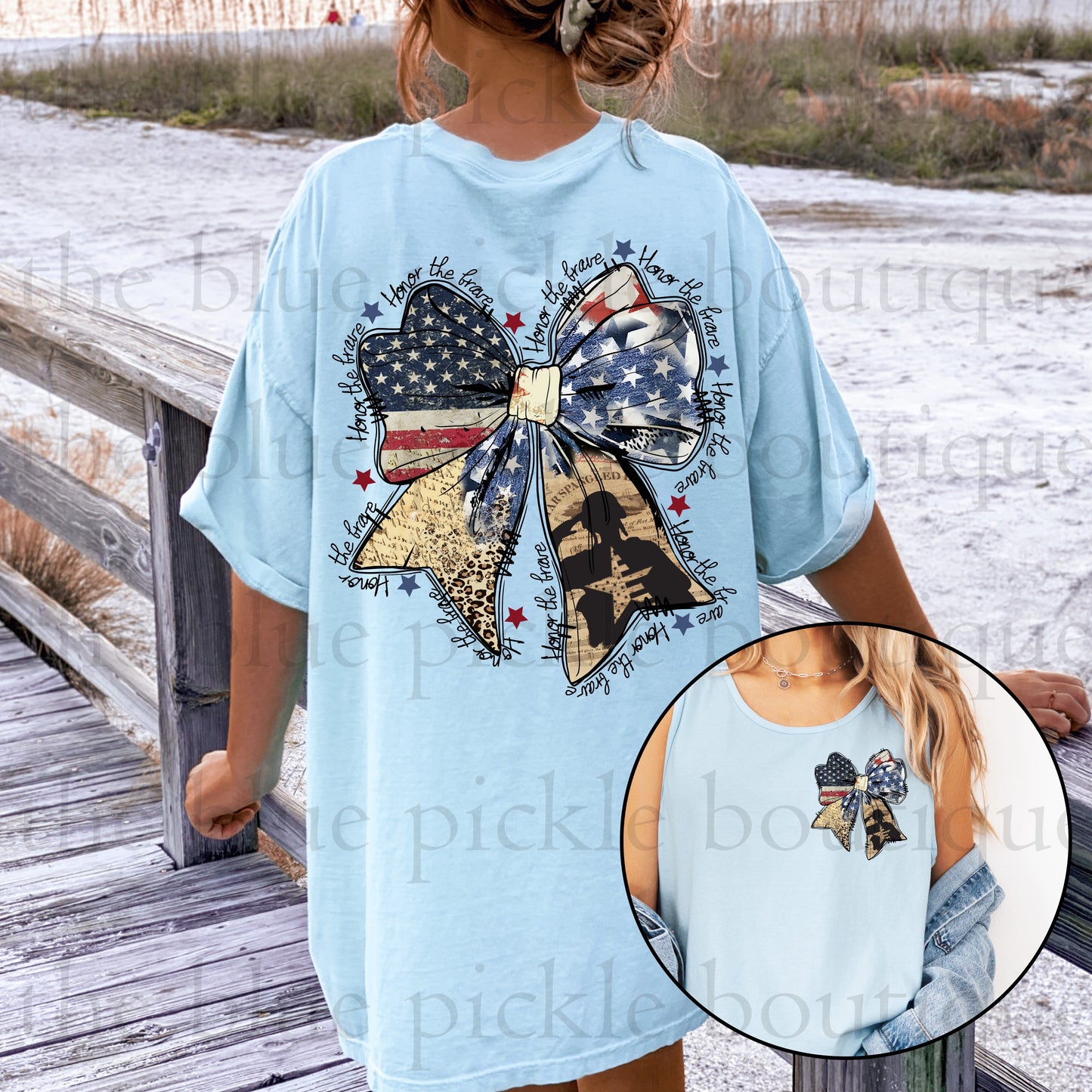 Honor The Brave bow tee