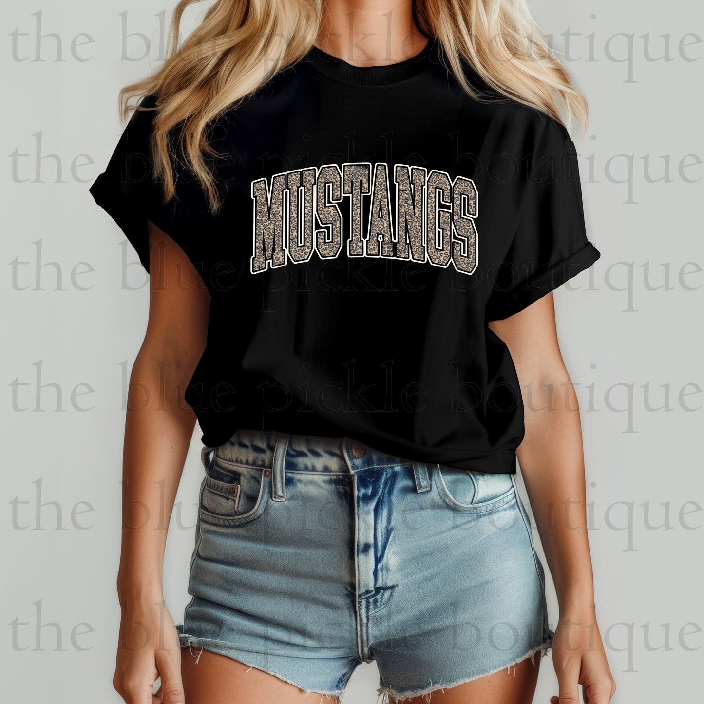 Distressed Leopard Print Mascot