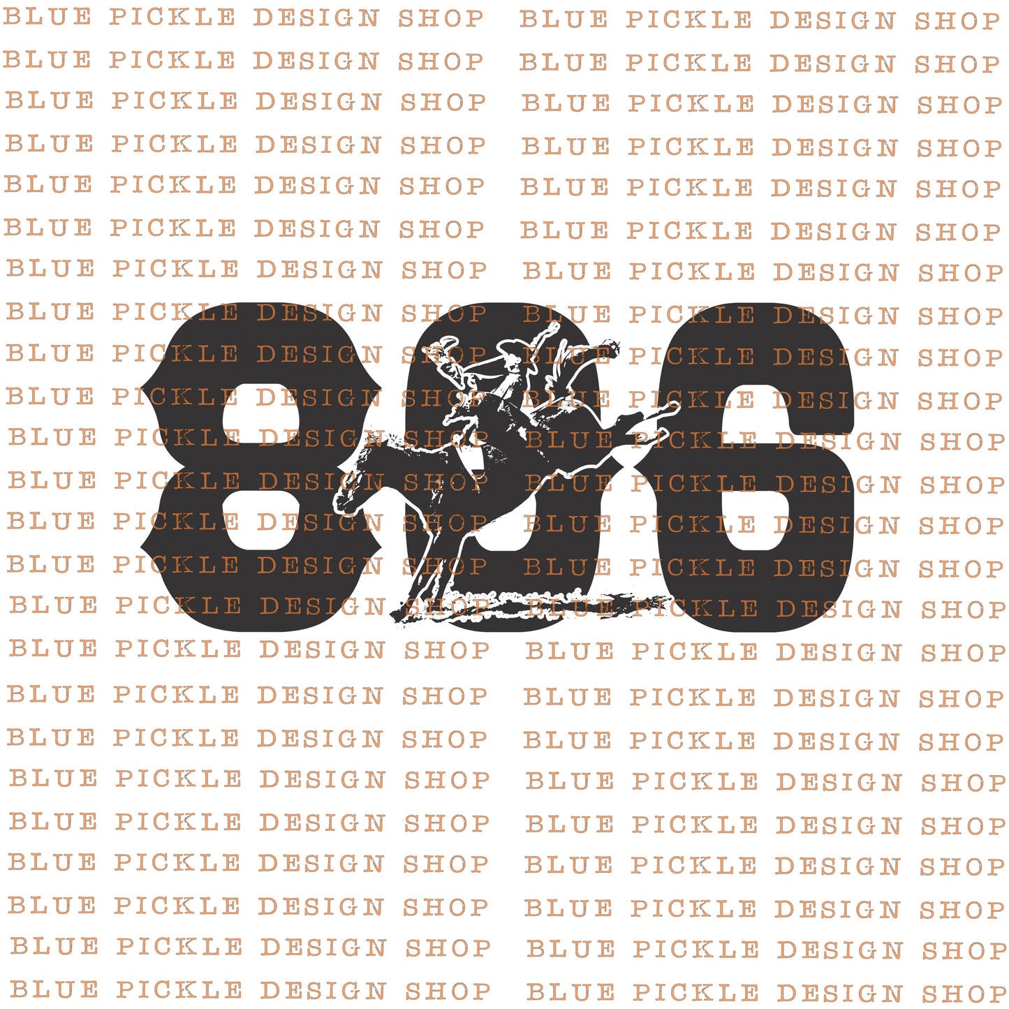 806 Area Code Cowboy - DIGITAL DESIGN