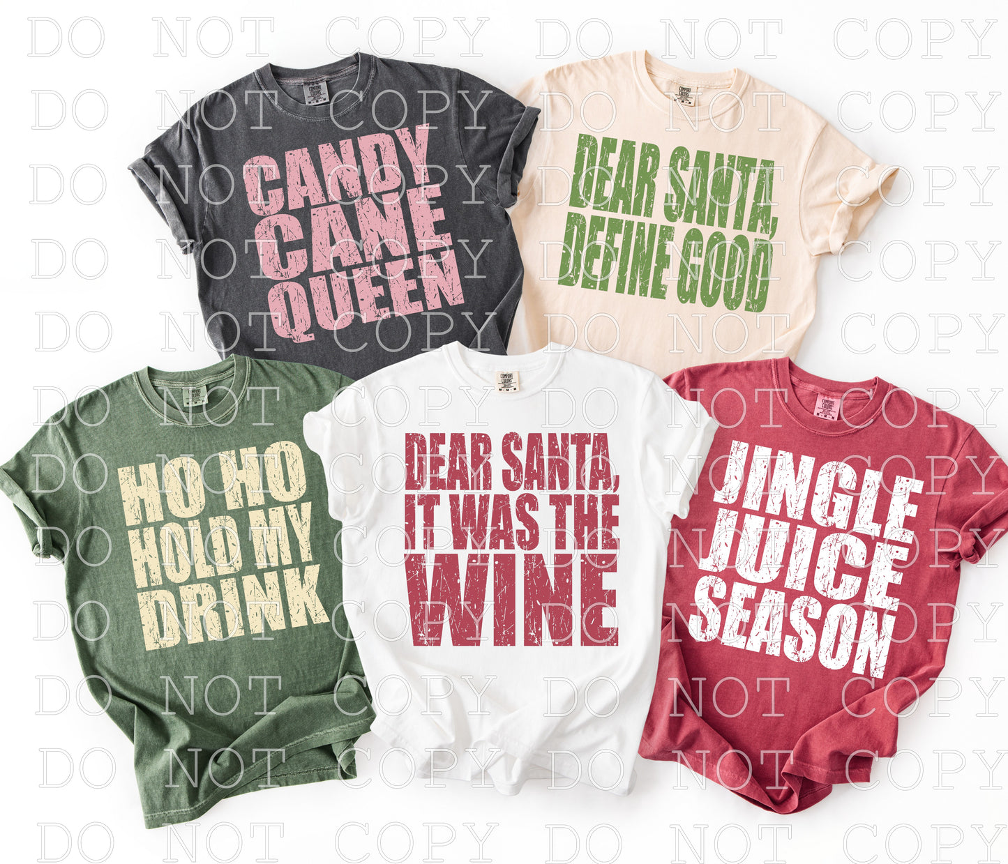 5 Family Christmas Designs Option 2 - DIGITAL DESIGN- INSTANT DOWNLOAD