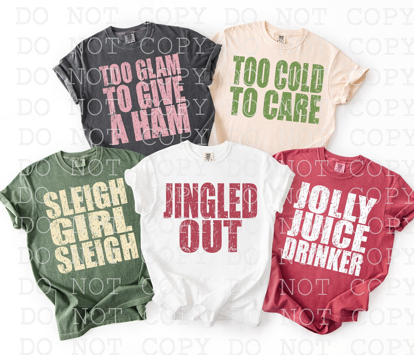 5 Family Christmas Designs Option 5 - DIGITAL DESIGN- INSTANT DOWNLOAD