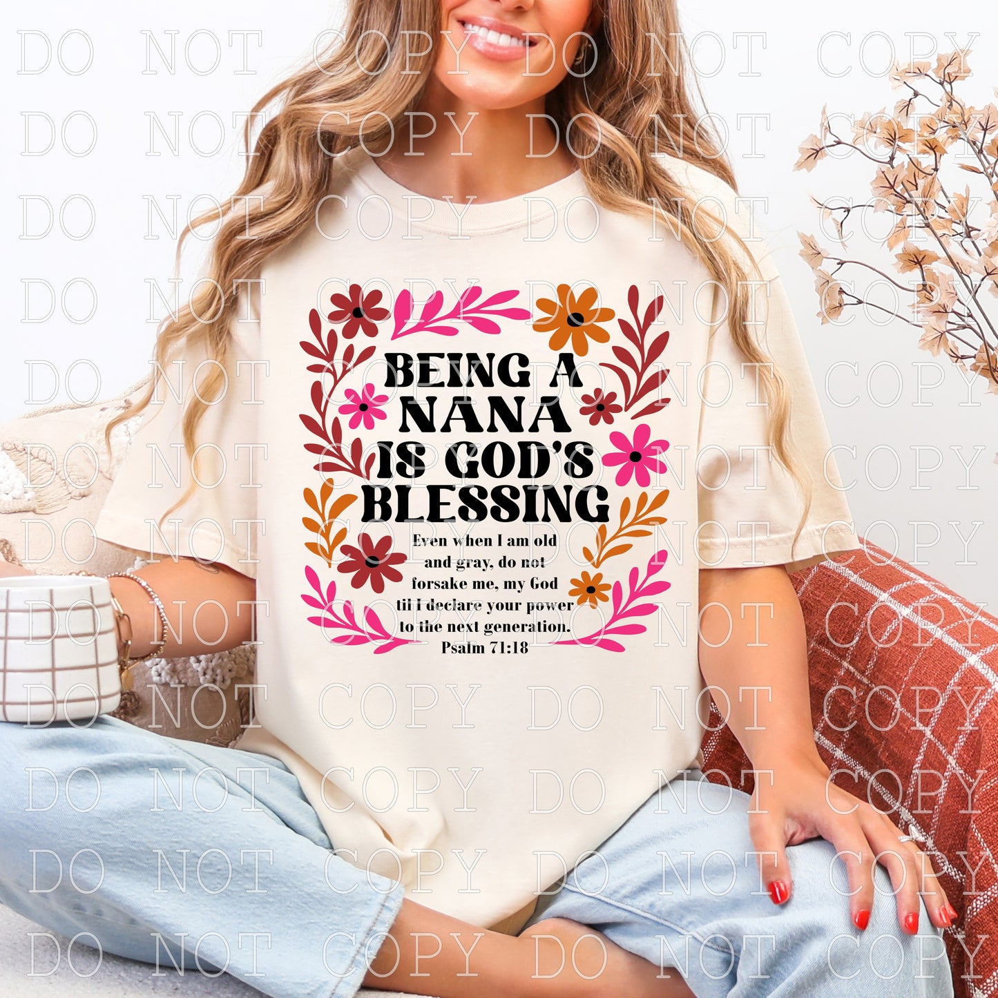 Being A Nana Is God's Blessing - DIGITAL DESIGN- INSTANT DOWNLOAD