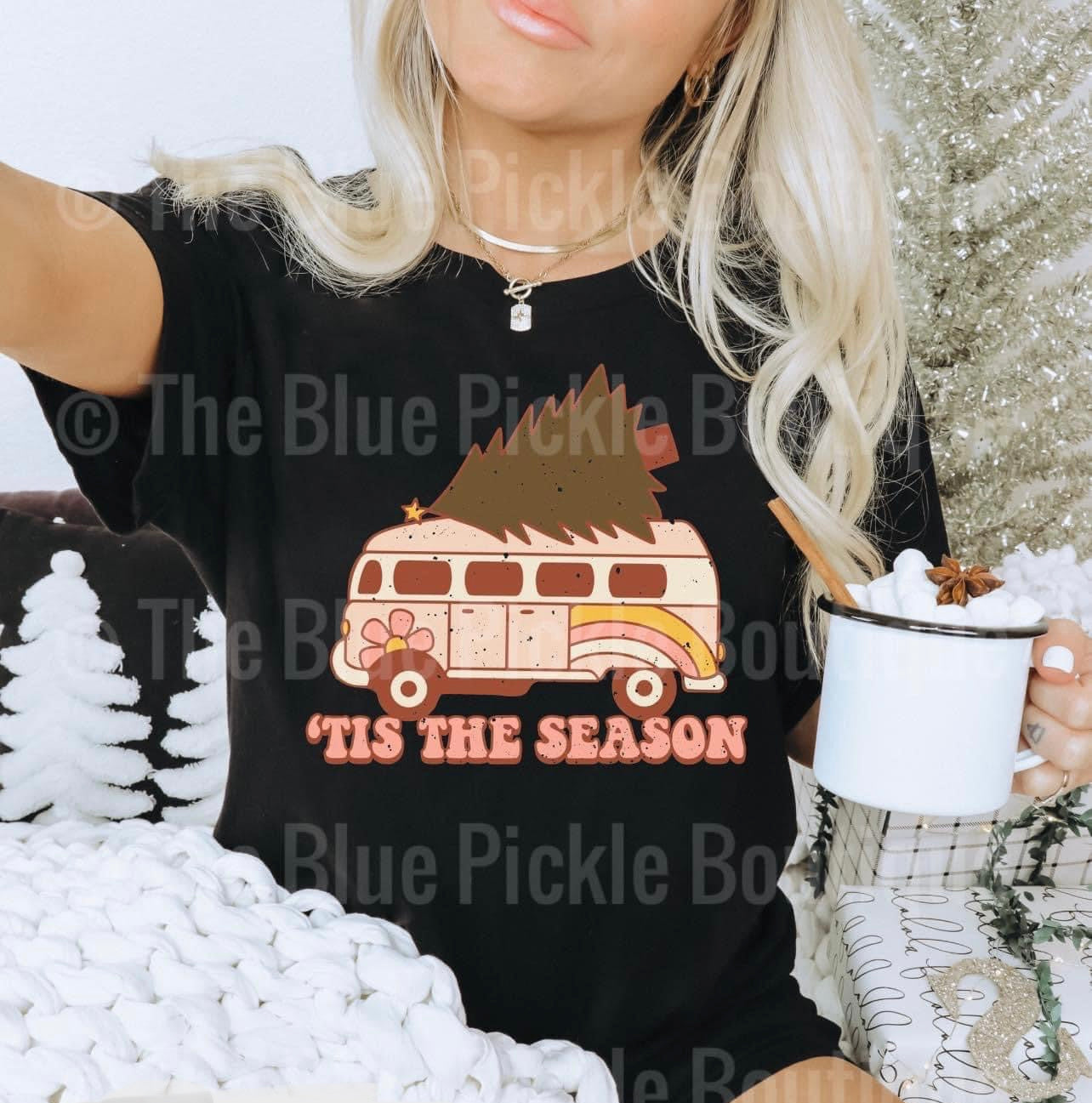 Tis The Season Vintage Van we