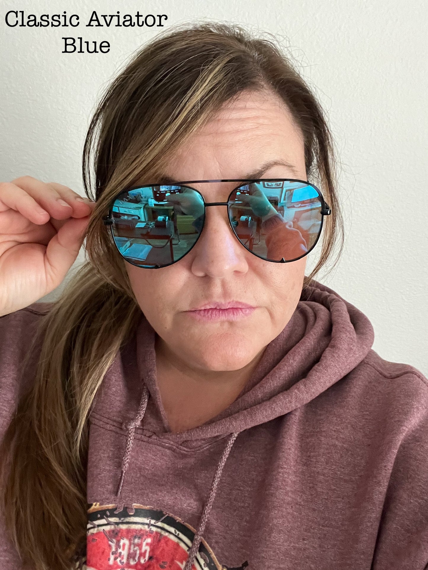 The Classic Aviator (Blue) Sunglasses