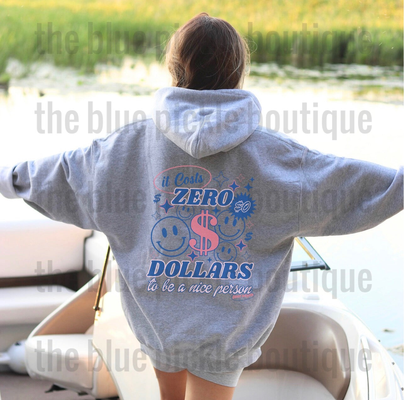 It costs Zero $$ to be a nice person ~ hoodie