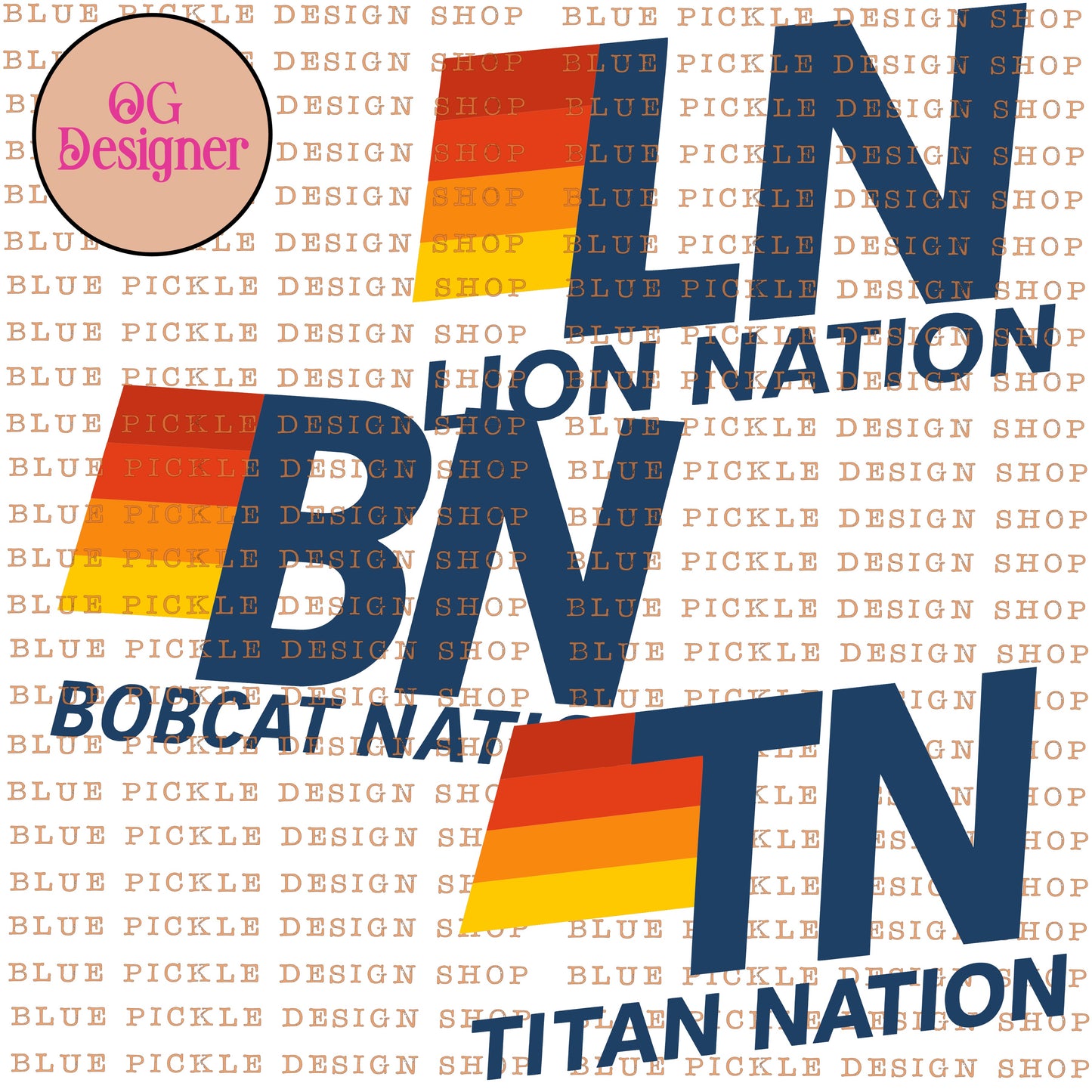 CUSTOM Mascot Nation Cali Stripes Design - DIGITAL DESIGN