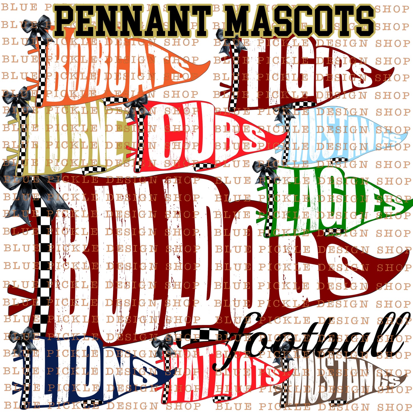 CUSTOM Pennant Mascot - DIGITAL DESIGN