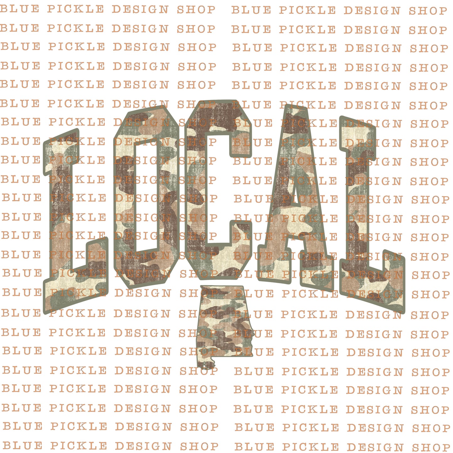 Local Alabama Camo - DIGITAL DESIGN