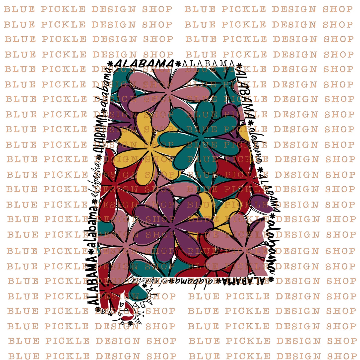 Alabama Floral - DIGITAL DESIGN