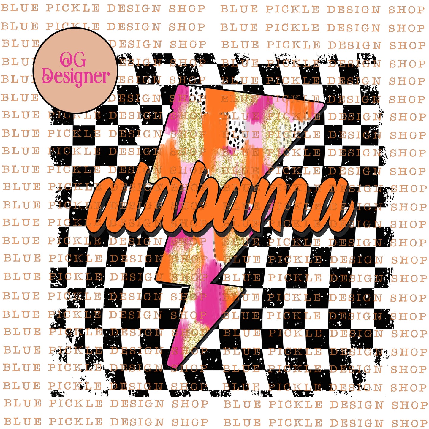 Alabama Check & Bolt - DIGITAL DESIGN