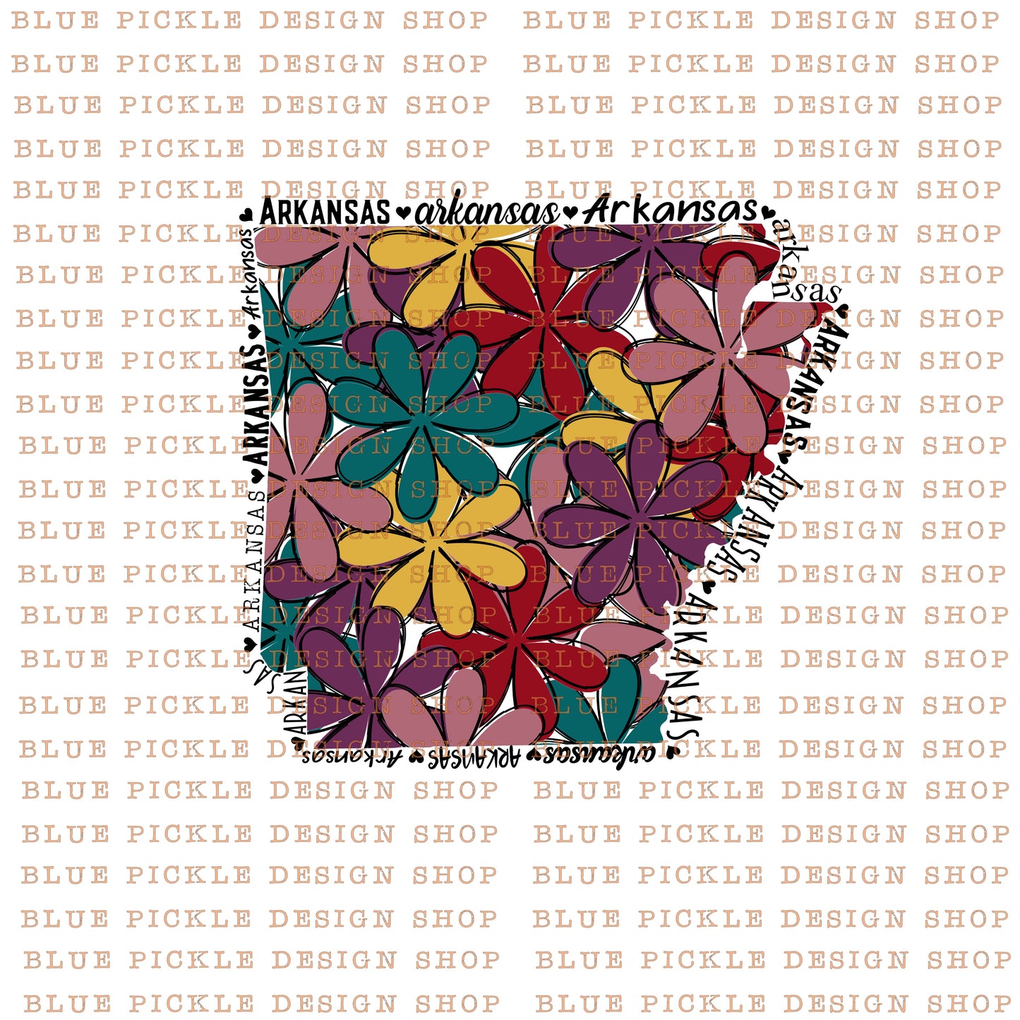 Arkansas Floral - DIGITAL DESIGN