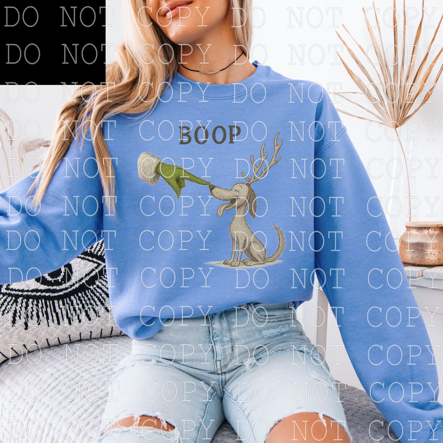 Boop green hand character with dog - DIGITAL DESIGN- INSTANT DOWNLOAD