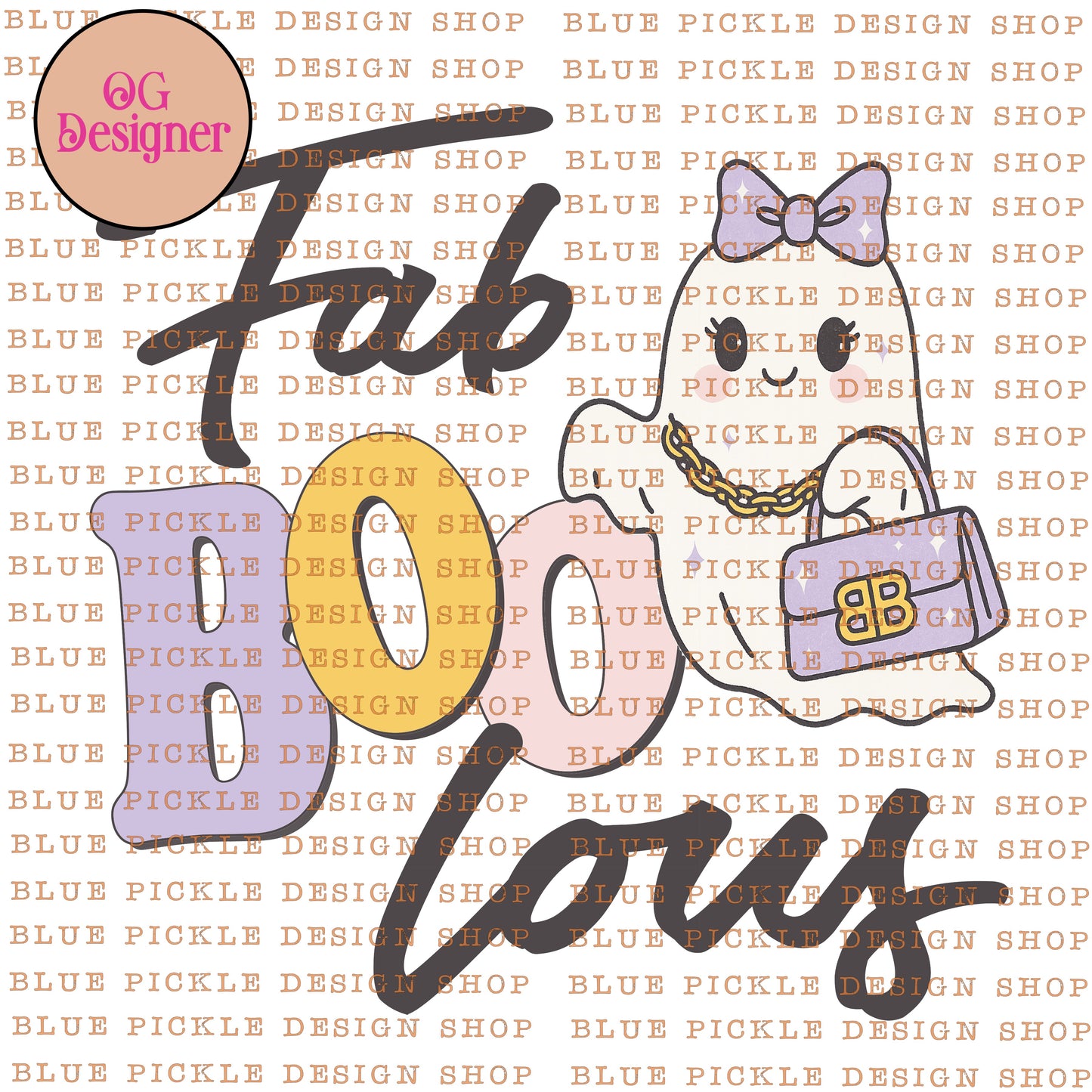Fab Boo Lous boujie ghost - DIGITAL DESIGN- INSTANT DOWNLOAD