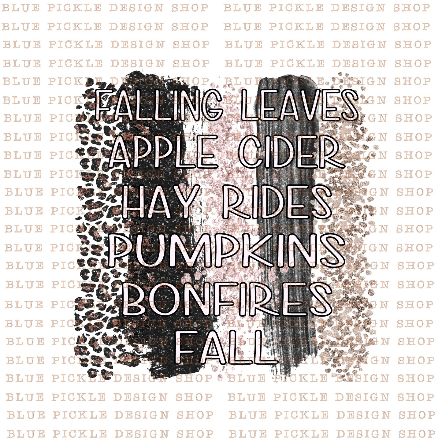 Fall Rose Gold - DIGITAL DESIGN- INSTANT DOWNLOAD