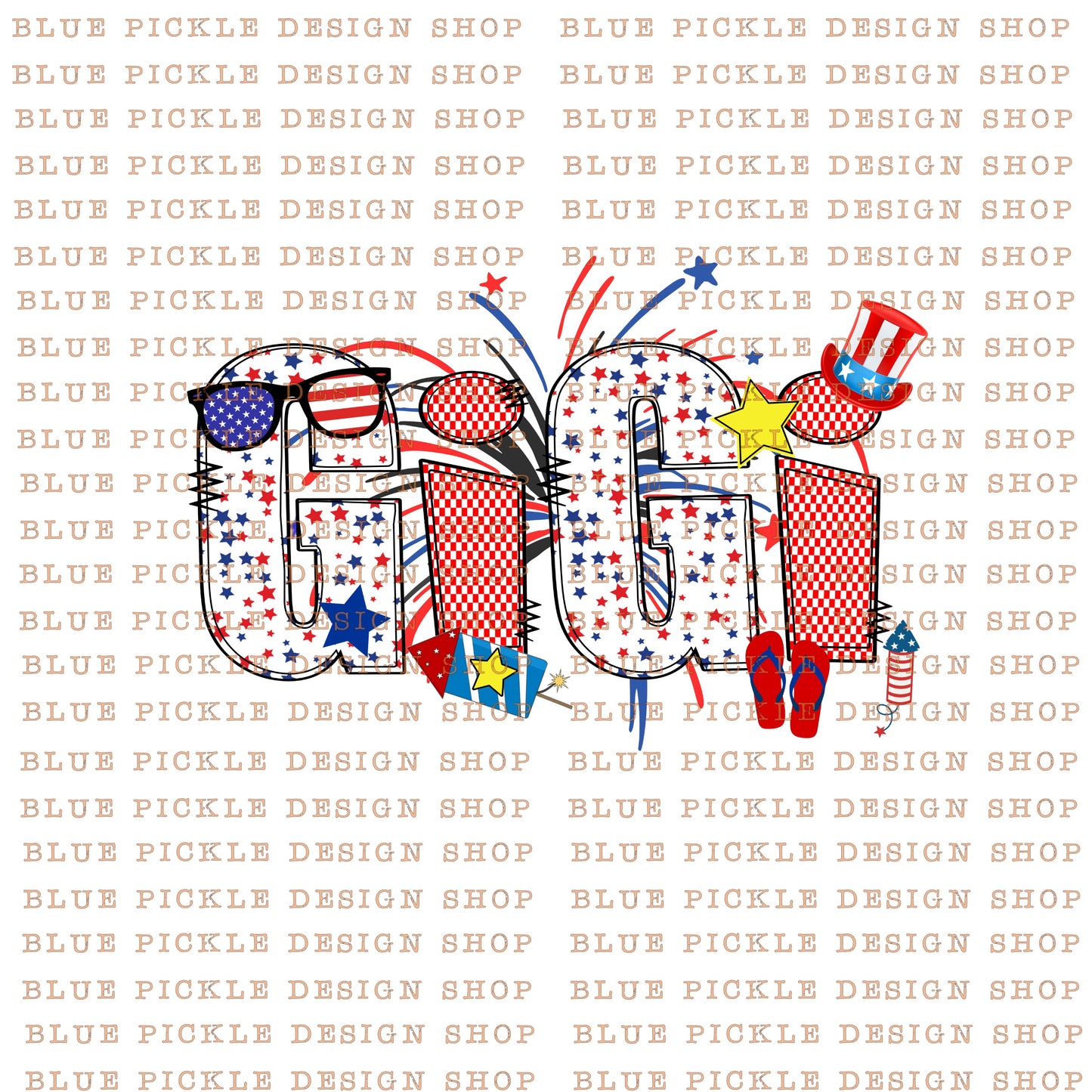 Gigi - July 4th - DIGITAL DESIGN