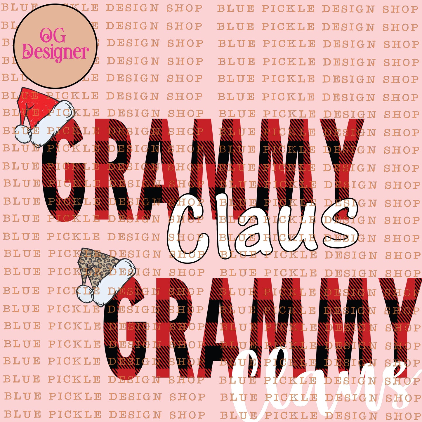 Grammy Claus - DIGITAL DESIGN- INSTANT DOWNLOAD