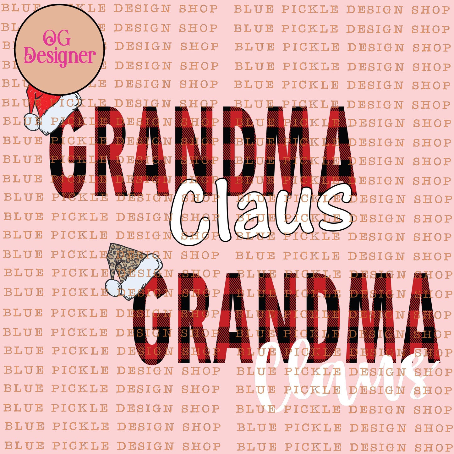 Grandma Claus - DIGITAL DESIGN- INSTANT DOWNLOAD