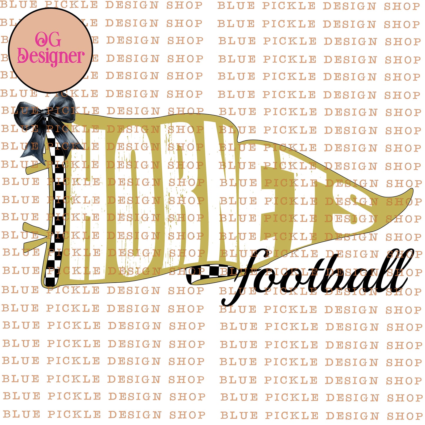 CUSTOM Pennant Mascot - DIGITAL DESIGN