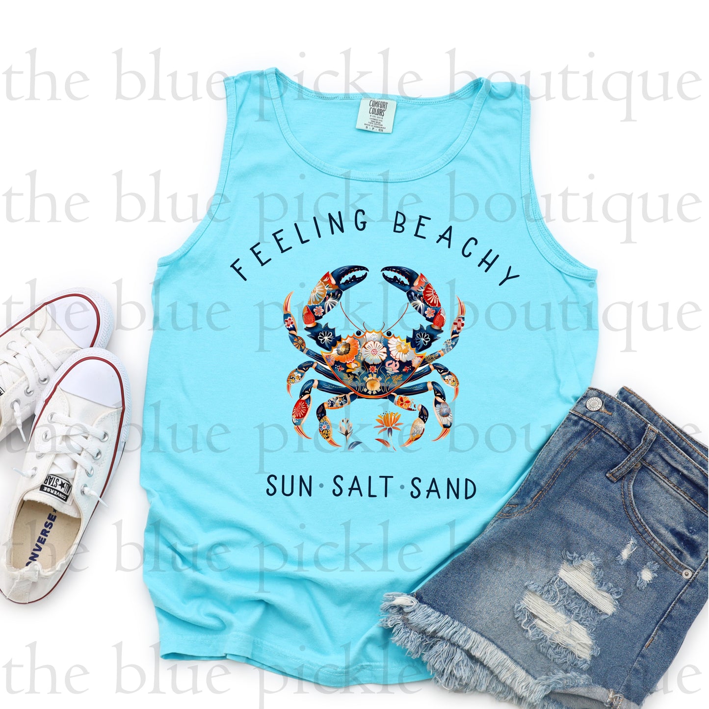 Feeling Beachy ~ floral crab