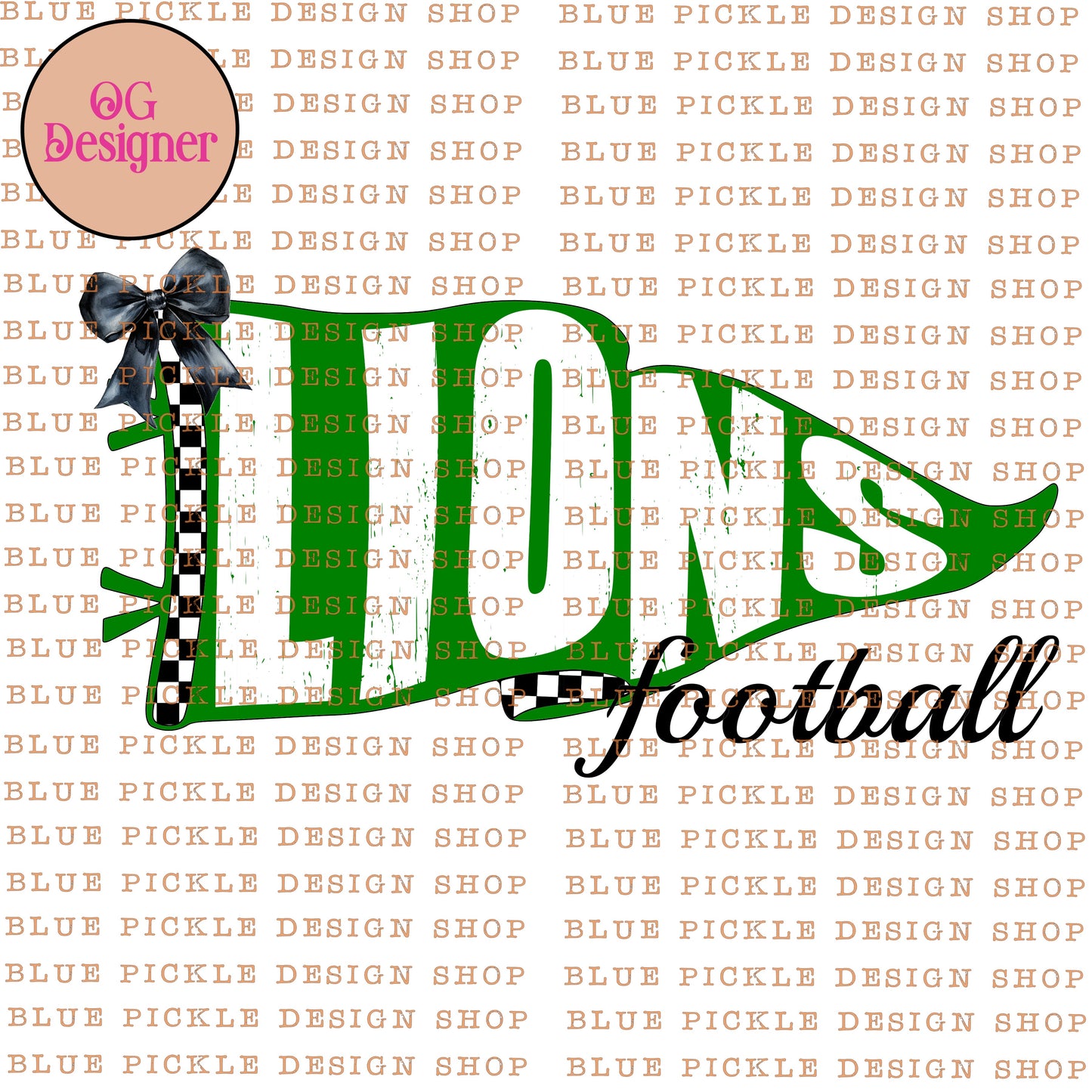 CUSTOM Pennant Mascot - DIGITAL DESIGN