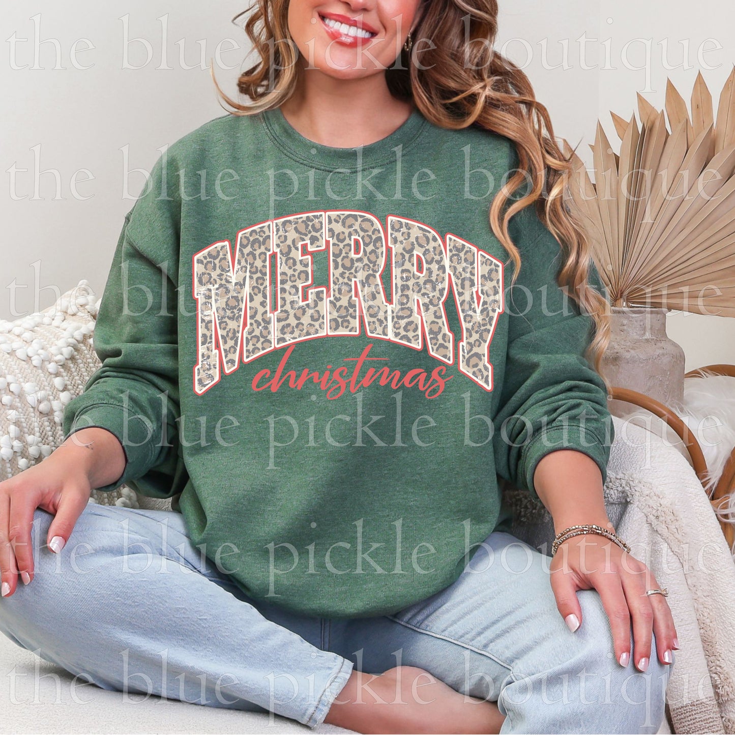 Merry Christmas Vintage Leopard