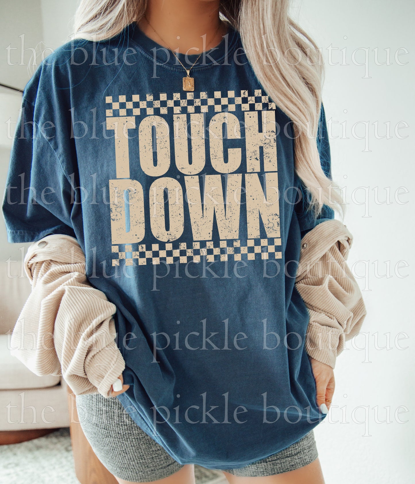 Touchdown Checkered Tee