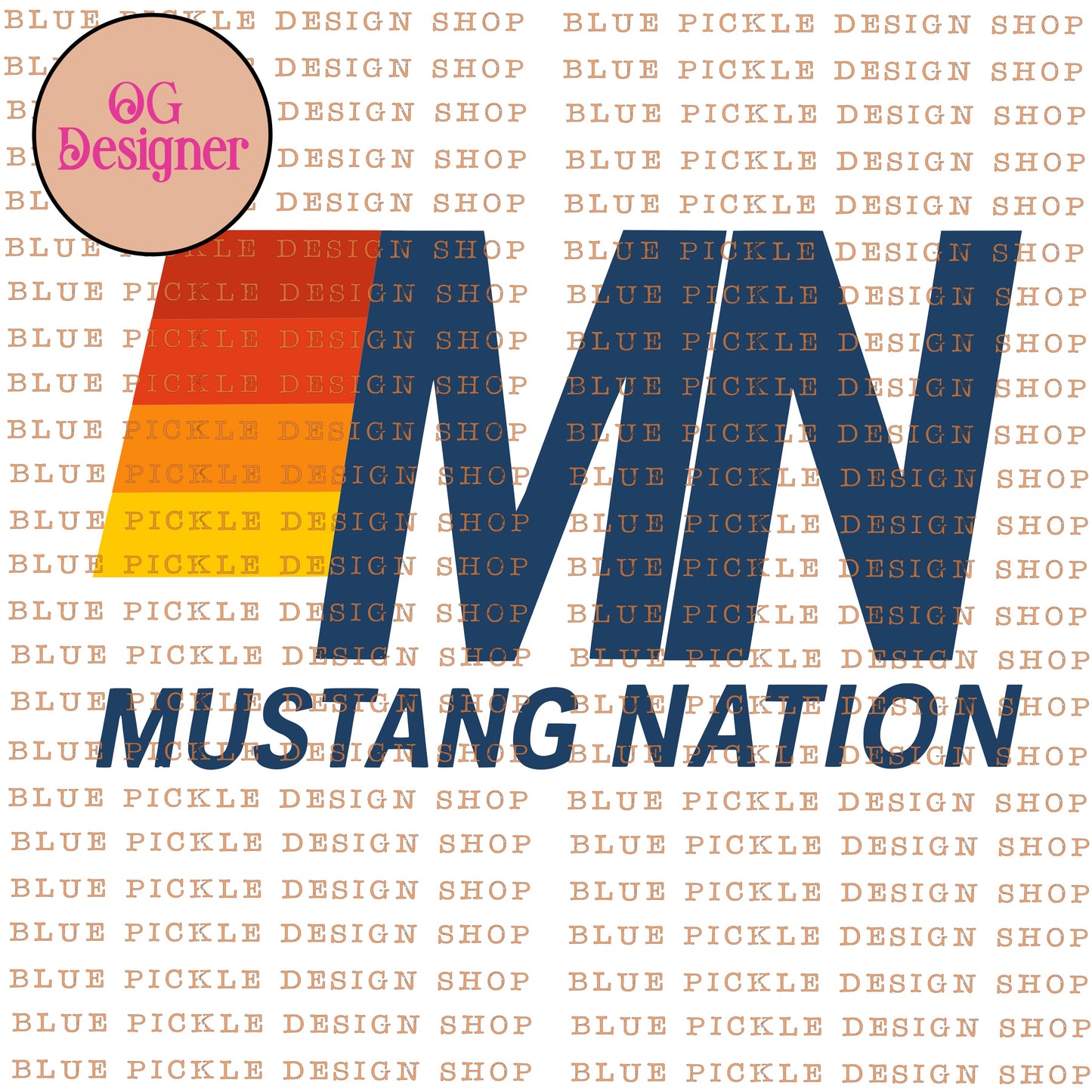 CUSTOM Mascot Nation Cali Stripes Design - DIGITAL DESIGN