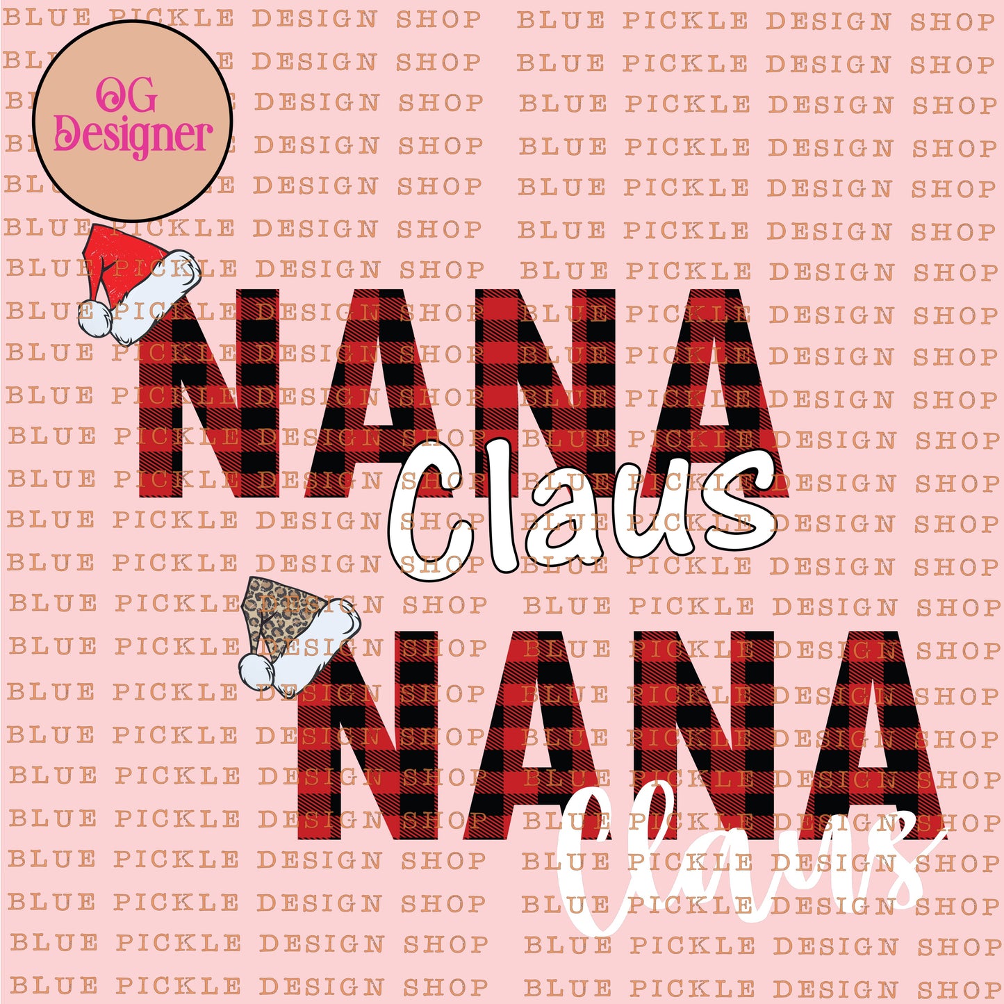 Nana Claus - DIGITAL DESIGN- INSTANT DOWNLOAD