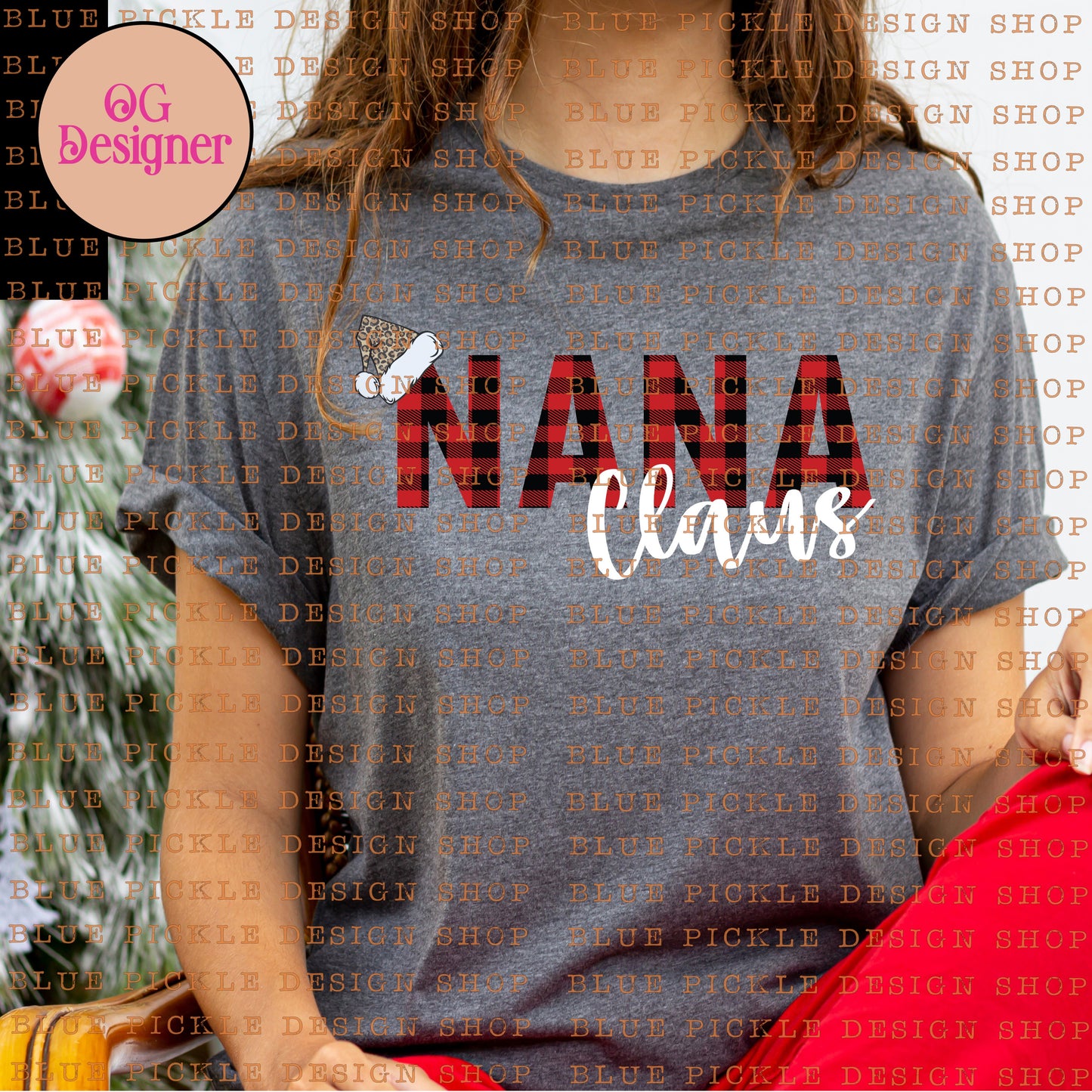 Nana Claus - DIGITAL DESIGN- INSTANT DOWNLOAD