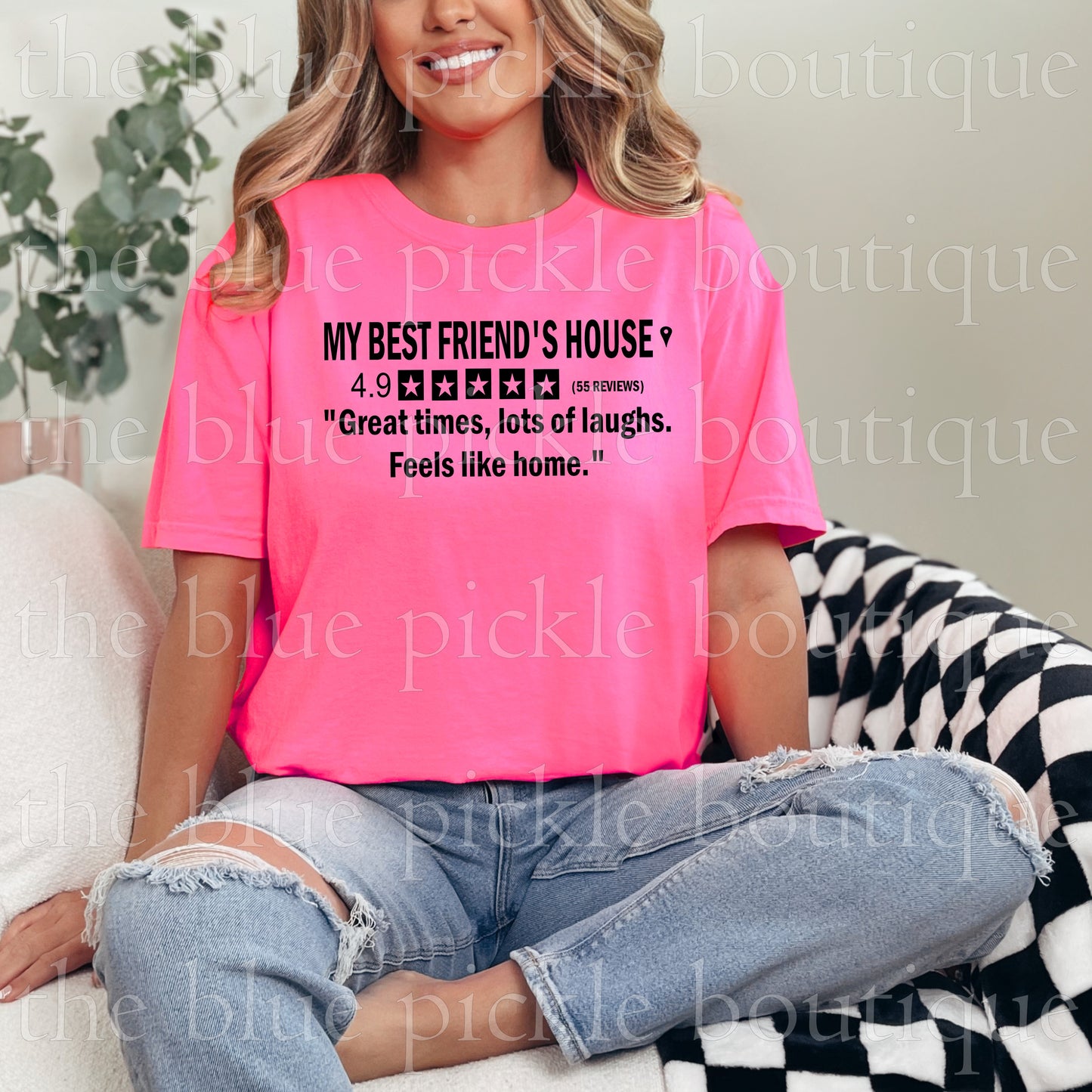 My Best Friends House 5 star review - DIGITAL DESIGN- INSTANT DOWNLOAD