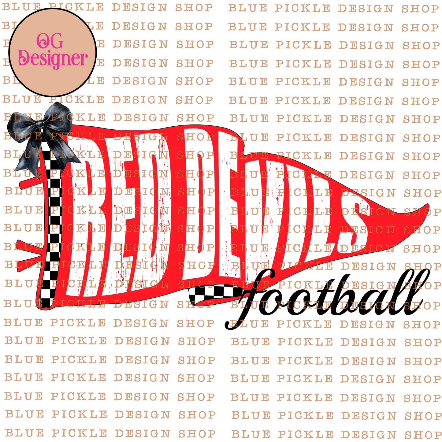 CUSTOM Pennant Mascot - DIGITAL DESIGN
