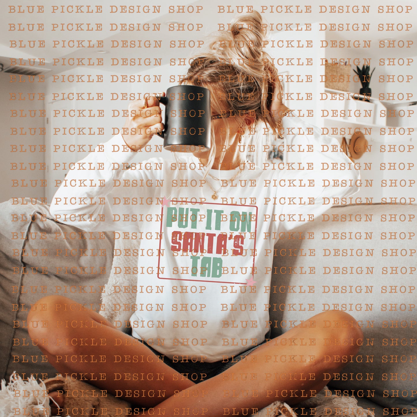 Put it on Santas Tab - DIGITAL DESIGN- INSTANT DOWNLOAD