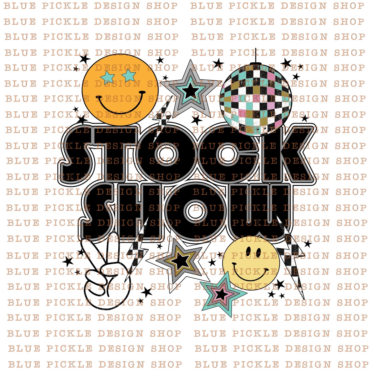 Stock Show Disco Era - DIGITAL DESIGN - Instant Download