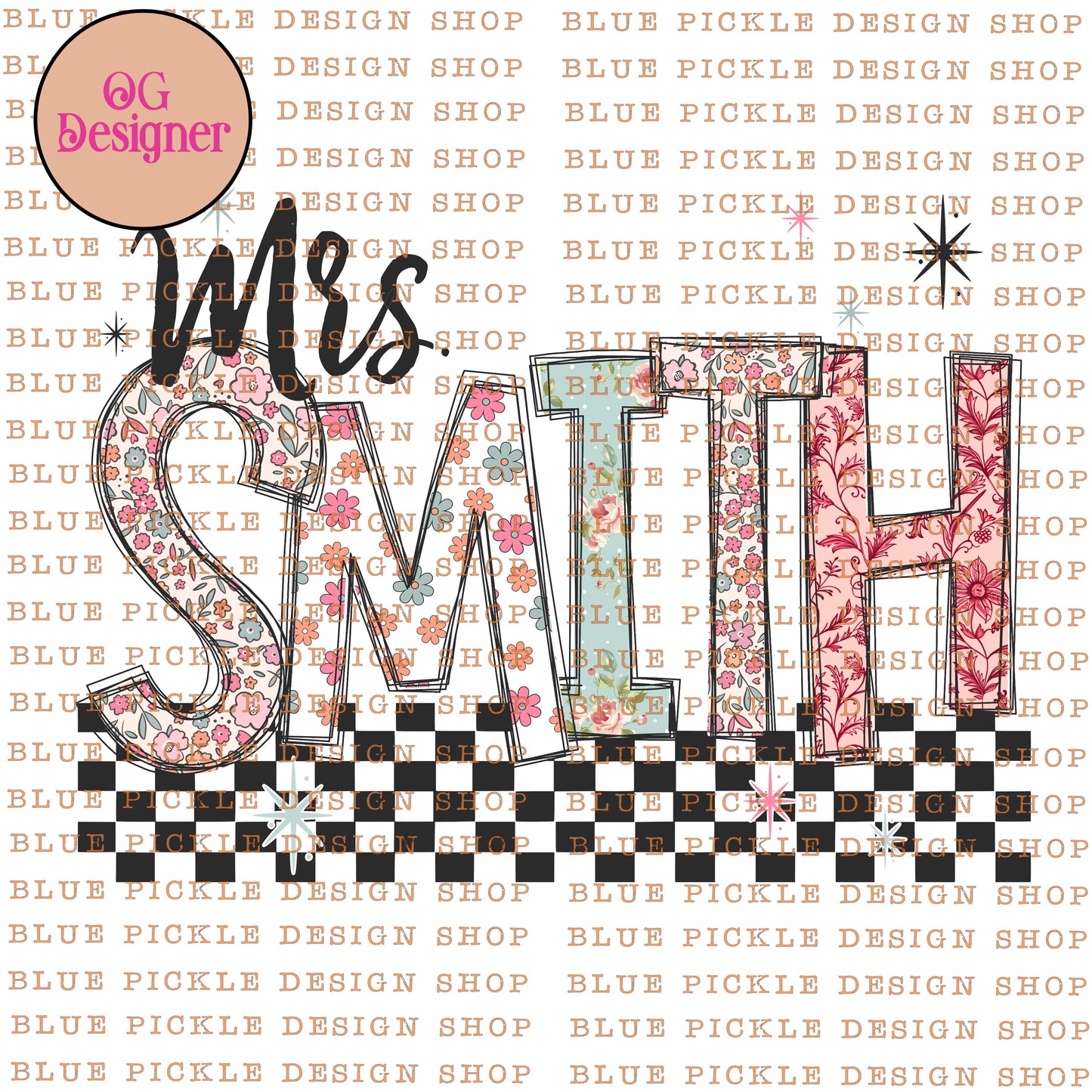 Custom MidMod Teacher Name - DIGITAL DESIGN