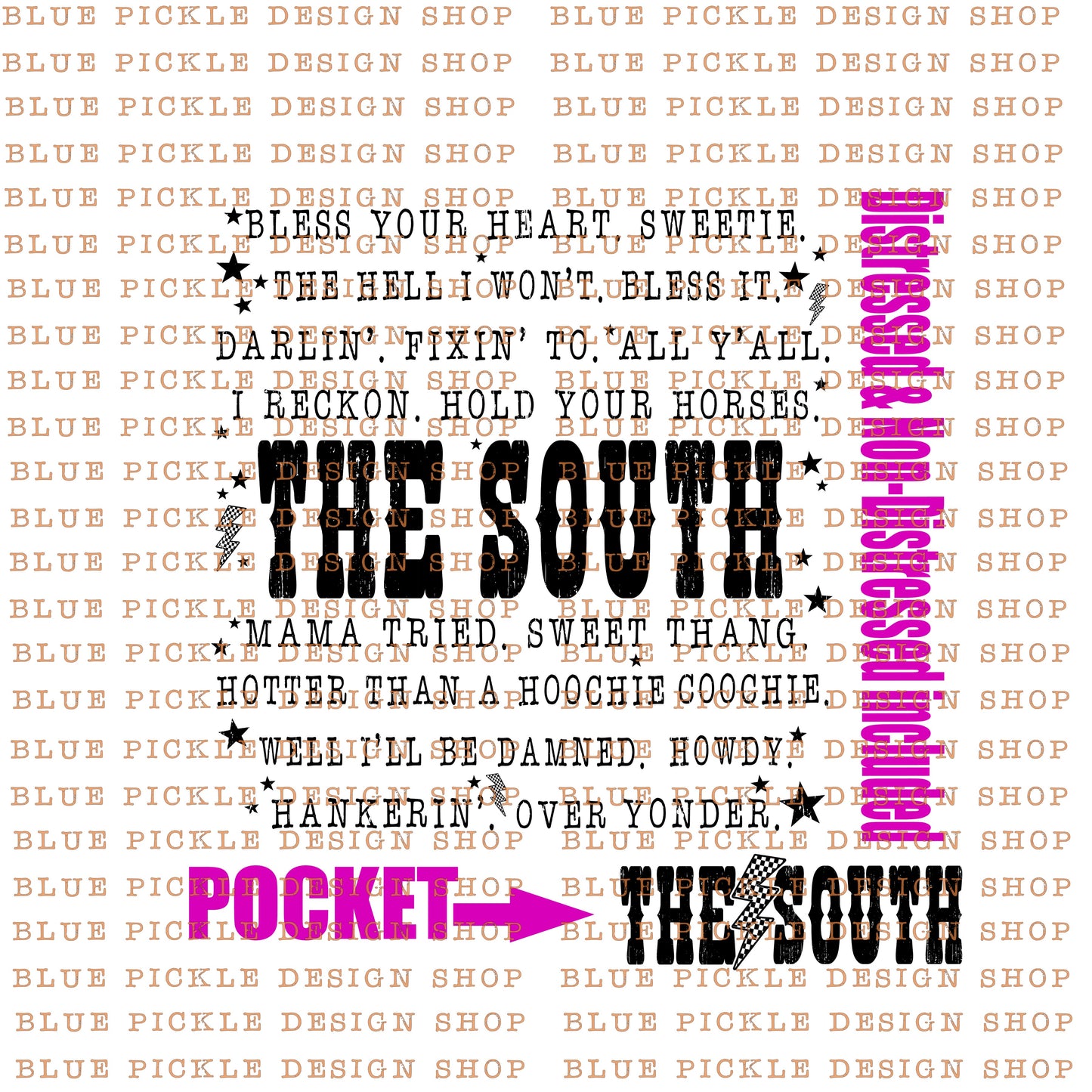 The South - DIGITAL DESIGN- INSTANT DOWNLOAD