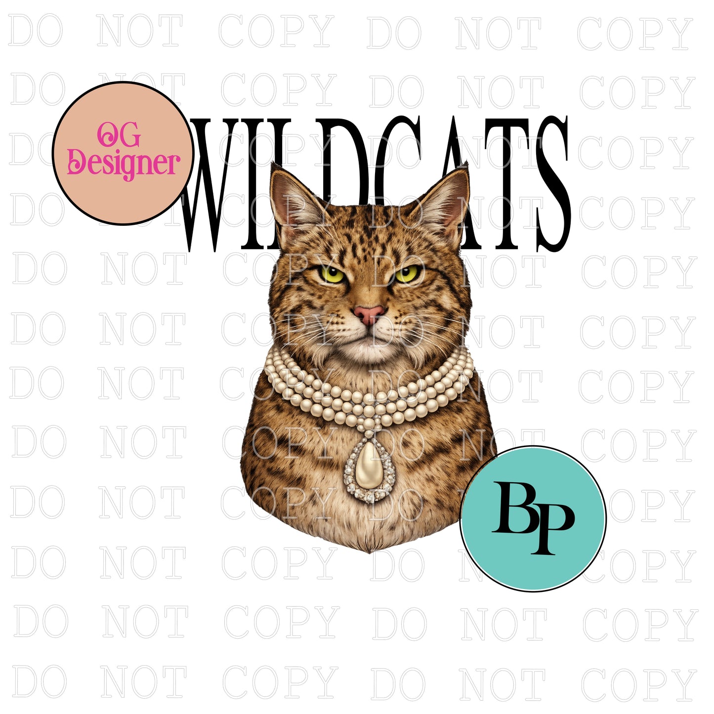 CUSTOM Mascot in Pearls & Magazine Design - DIGITAL DESIGN