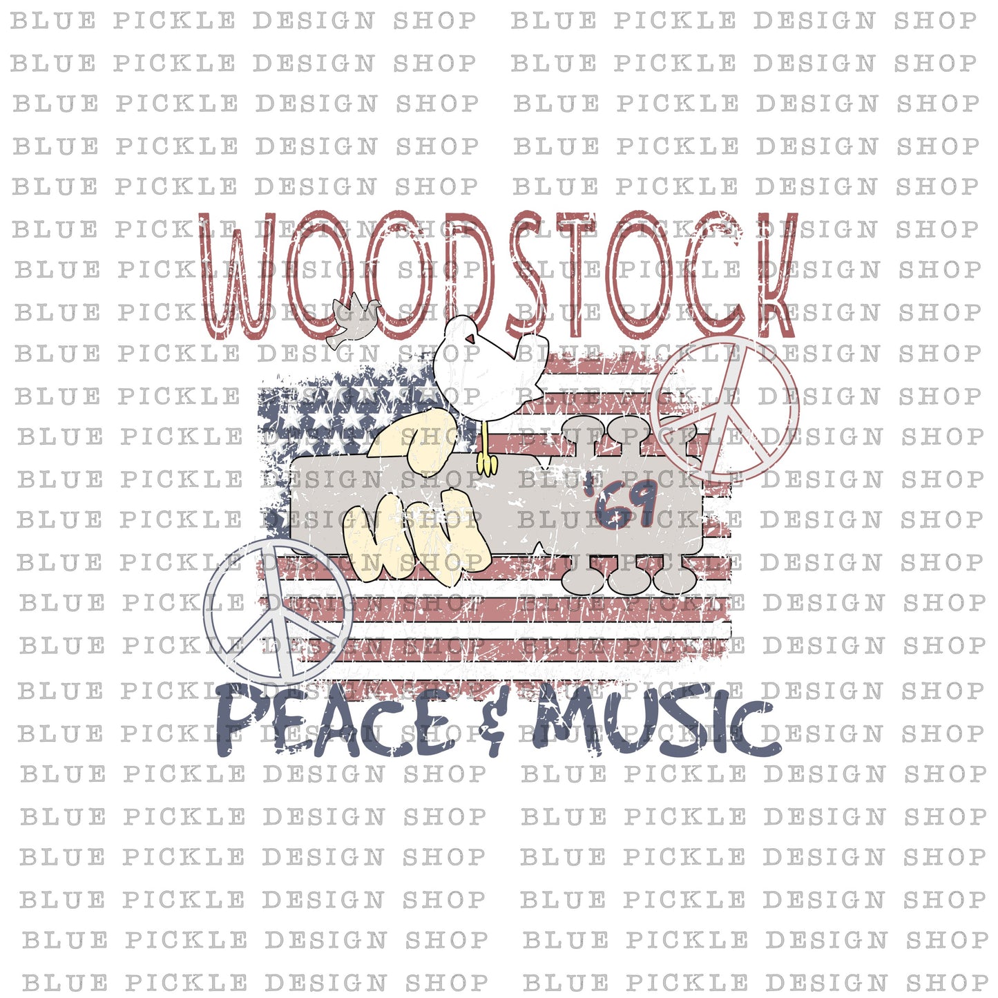 Woodstock Peace & Music - DIGITAL DESIGN