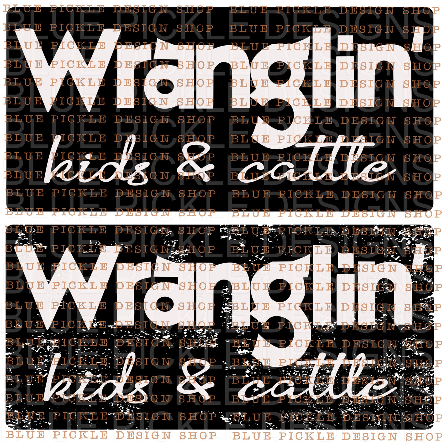 Wraglin Kids and Cattle - DIGITAL DESIGN
