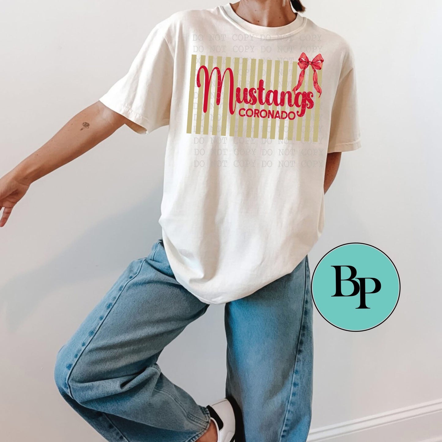 Mascots & Stripes custom school tee