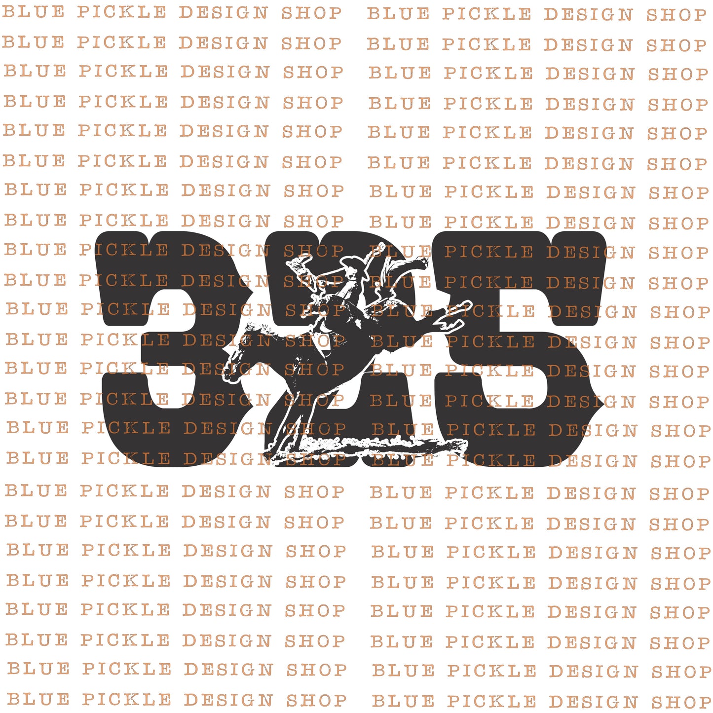 325 Area Code Cowboy - DIGITAL DESIGN