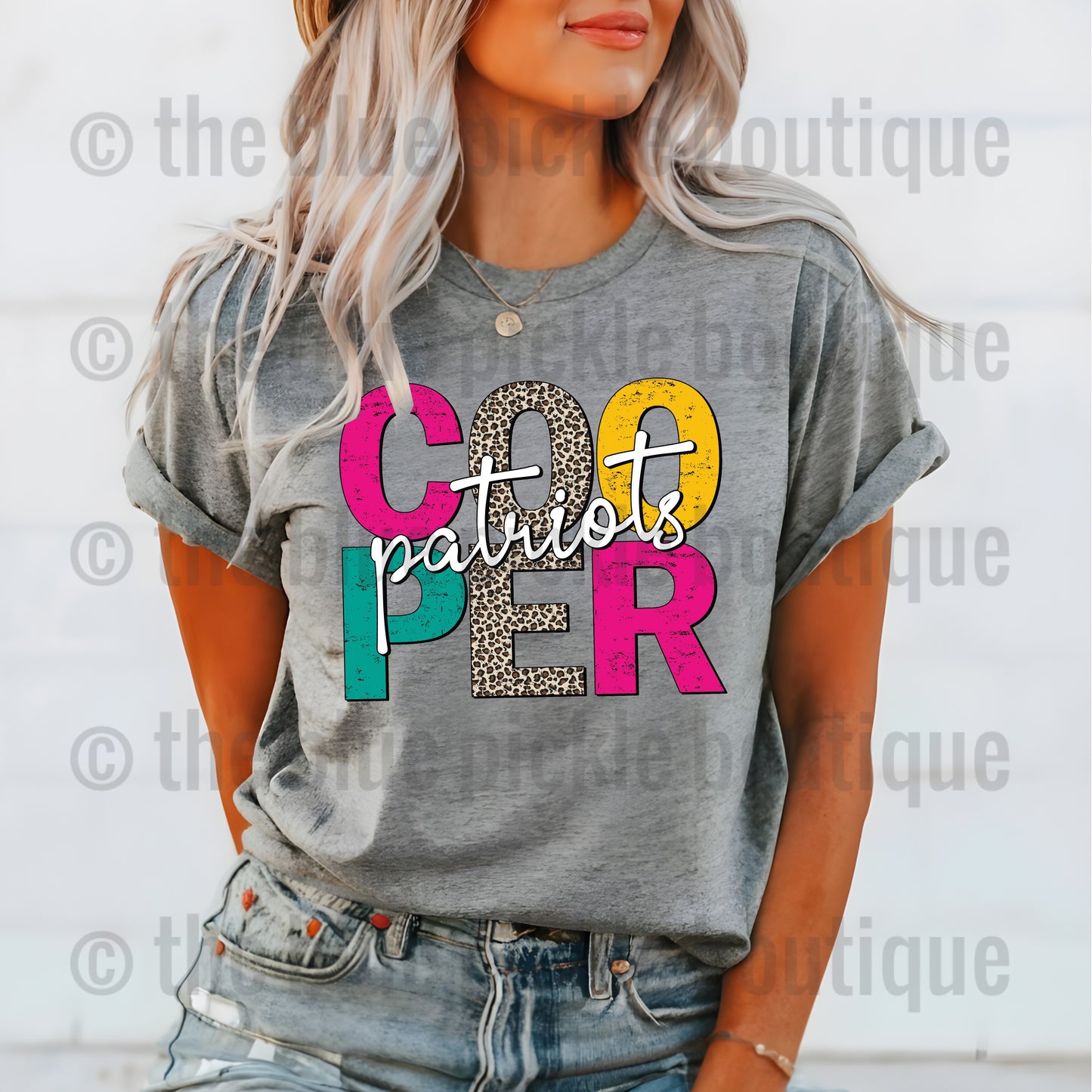 School Spirit Neons & Leopard tee