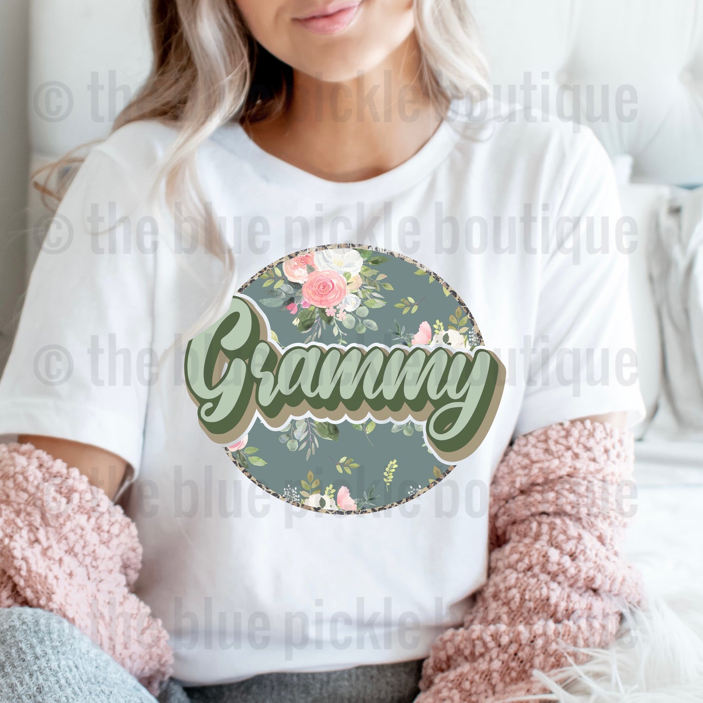 Mom / Grandmother Floral Tee - Customize It