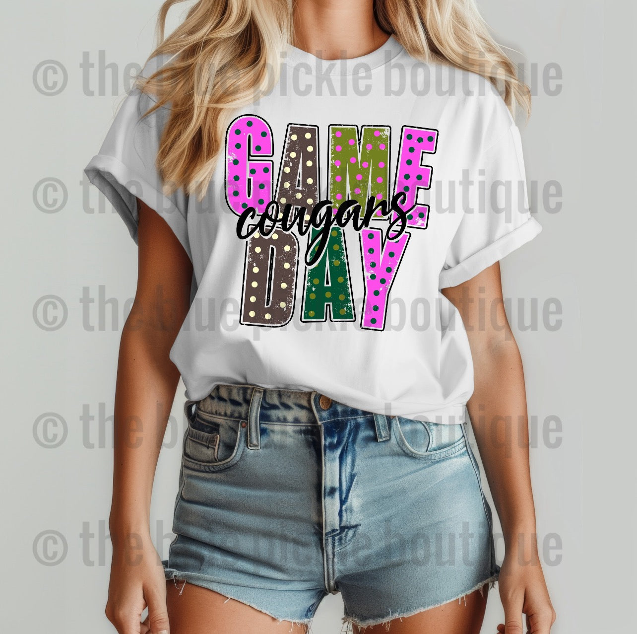 Game Day custom mascot tee
