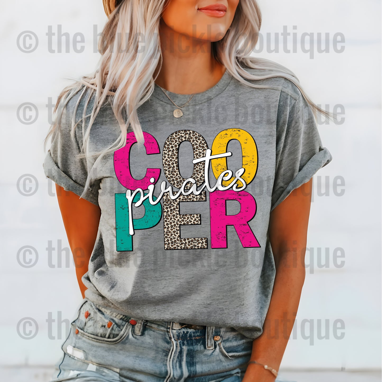 School Spirit Neons & Leopard tee
