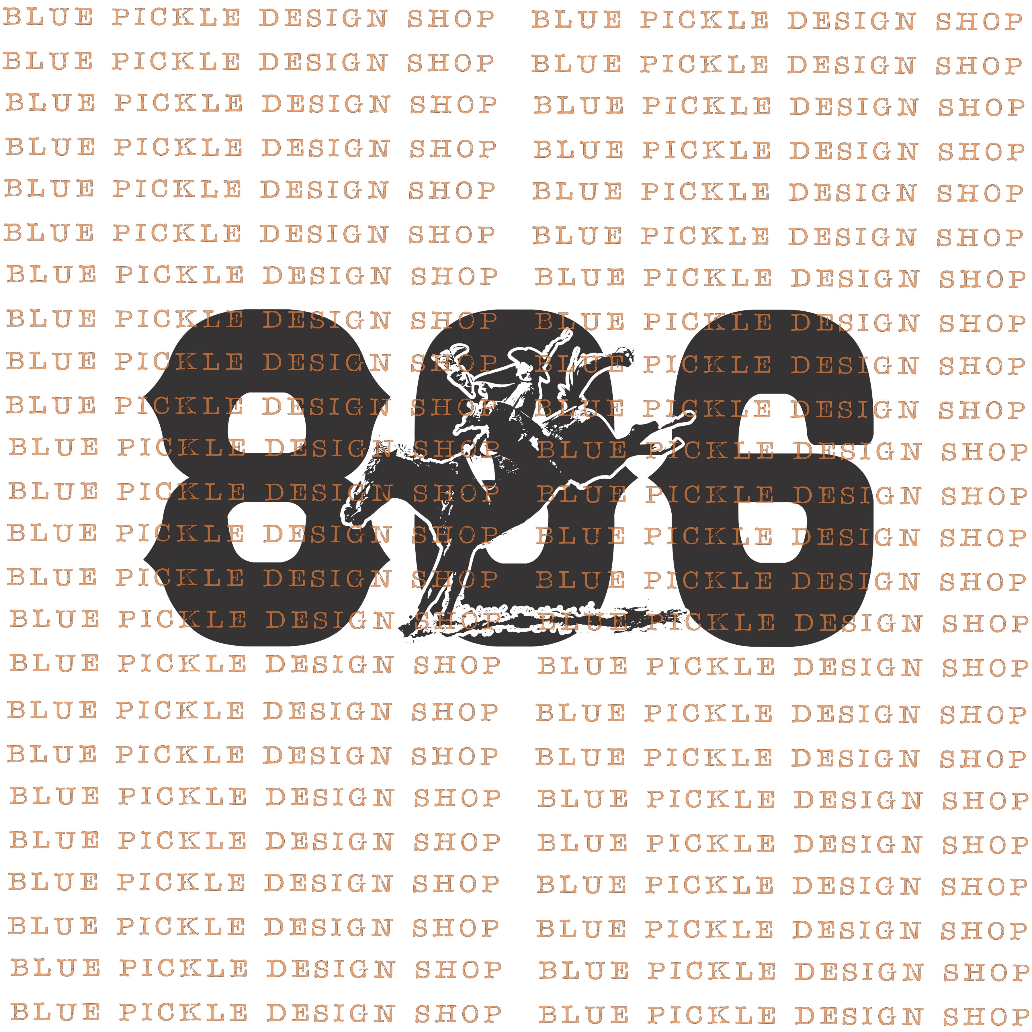 806 Area Code Cowboy - DIGITAL DESIGN – The Blue Pickle Boutique