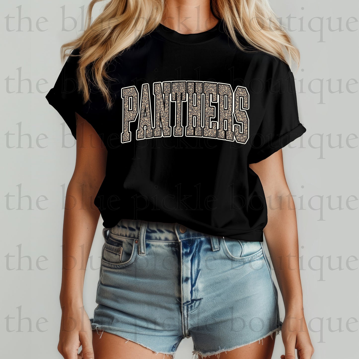 Distressed Leopard Print Mascot
