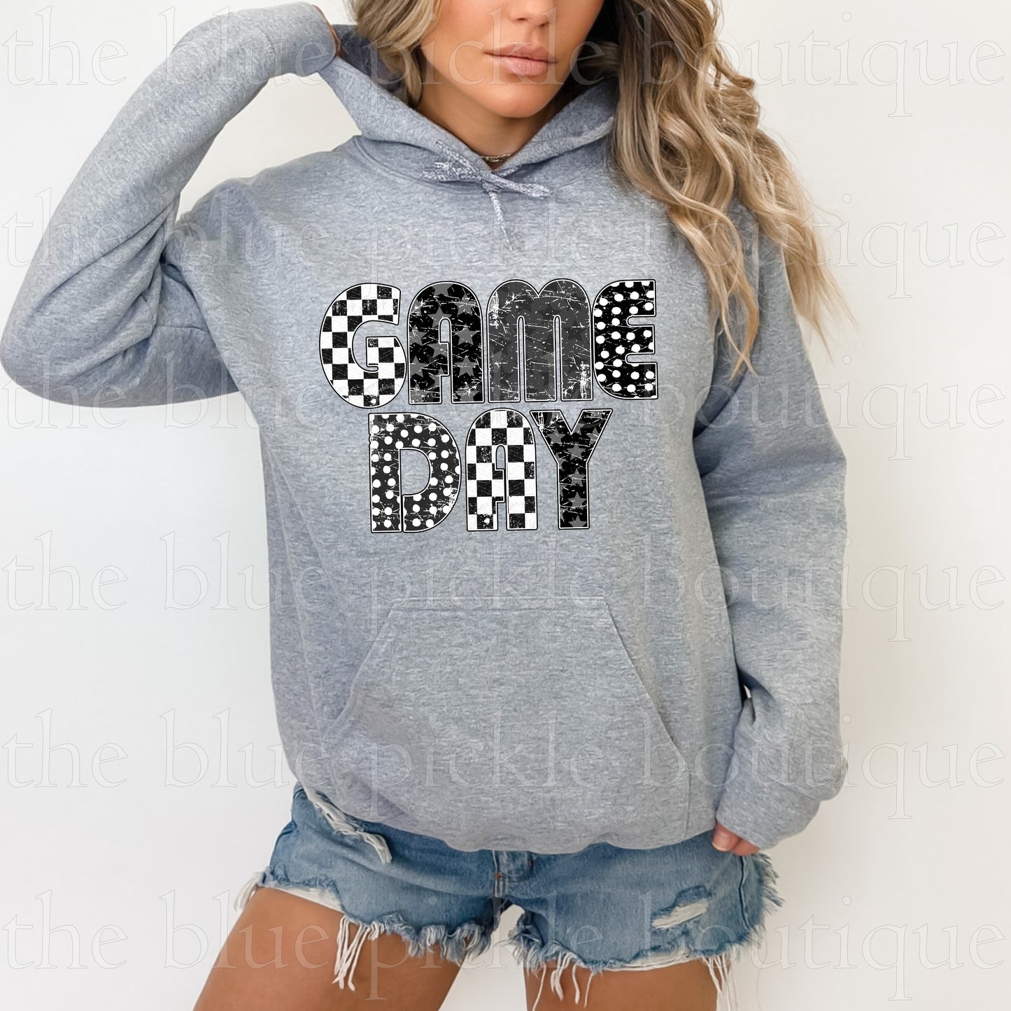 Game Day Distressed monochrome