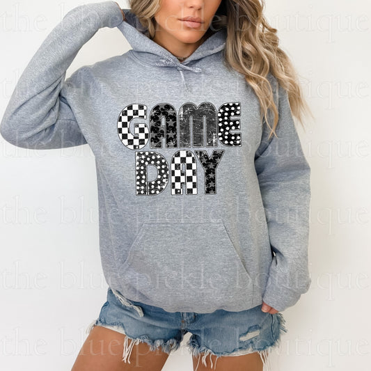 Game Day Distressed monochrome