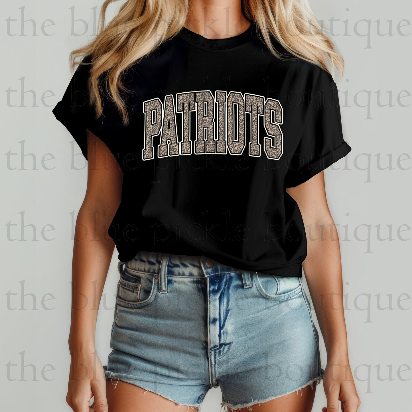 Distressed Leopard Print Mascot