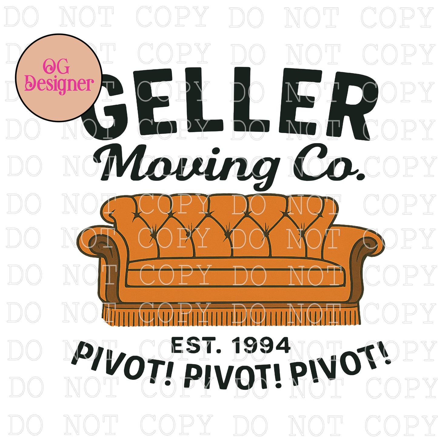 Geller Moving Co. PIVOT! - DIGITAL DESIGN- INSTANT DOWNLOAD